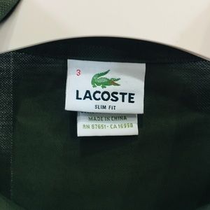 Lacoste button down shirt